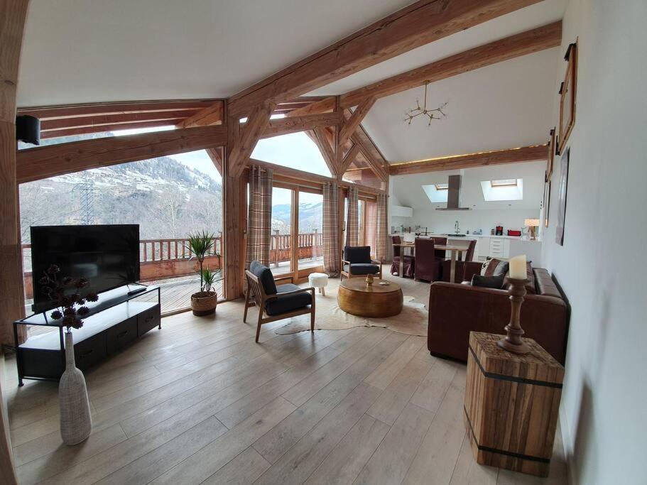 Chalet de 110m2 avec vue Sainte-Foy-Tarentaise Extérieur photo